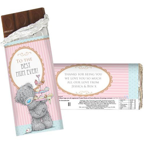 Personalised Me To You Bear Cupcake 100g Chocolate bar Extra Image 2